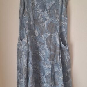 knee length dresses for ladies Loose Linen Dress Joelle Shadow Purple ❤️ menique main image 1